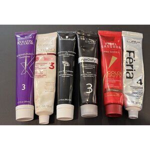 Various Hair Conditioners Schwarzkopf, L'oreal, Clairol, Vidal Sassoon Lot of 6